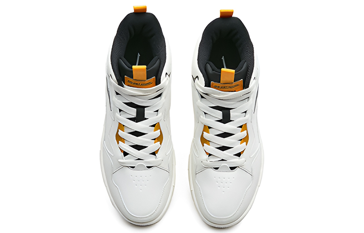 ERKE Xtep Court High 'White Yellow' 圖 3