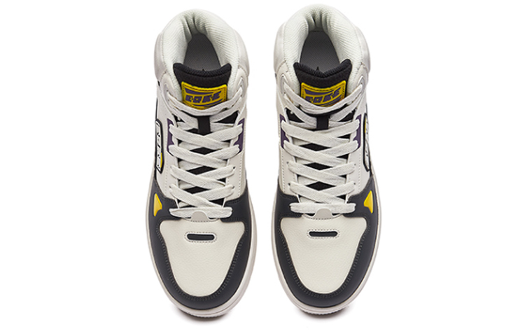 ERKE Xtep Court Mid 'Black White' 圖 3