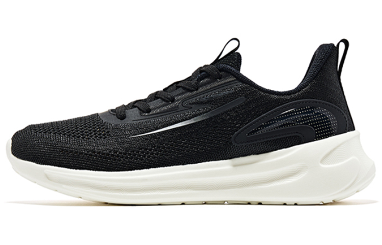 ERKE Xtep Cushioned Running Shoes 'Black Metallic Silver'