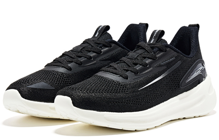 ERKE Xtep Cushioned Running Shoes 'Black Metallic Silver' 圖 2