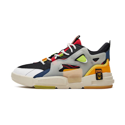 ERKE Xtep Deconstructed Skateboard Low 'Black Yellow'