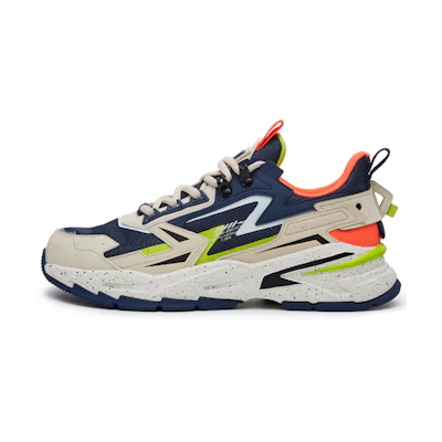 ERKE Xtep Ding Tian 'Shock-Absorbing Slip-Resistant Low-Top Linen Blue'