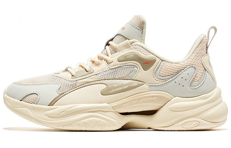 ERKE Xtep Fashion Running Shoes 'Feather White/Smoke Grey/Fluorescent Fire Orange' 11122220069-007