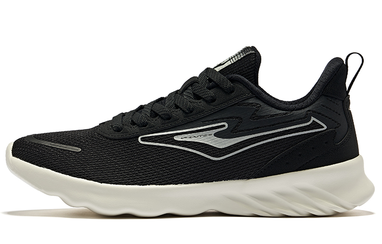 ERKE Xtep Fashion Versatile Low-Top Running Shoe 'Black Silver'