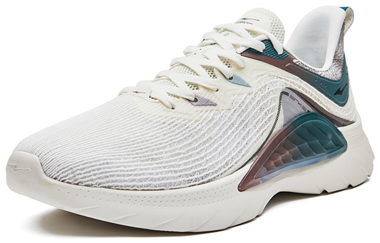 ERKE Xtep Feather Light Knit Low 'White Green' 圖 2