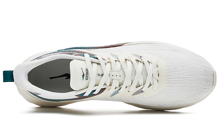 ERKE Xtep Feather Light Knit Low 'White Green' 圖 4