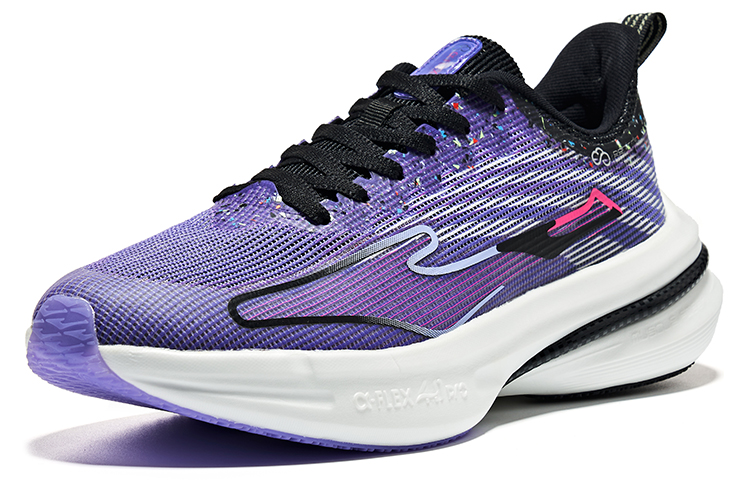 ERKE XTEP Flash 4.0 Pro 'Signal Purple Fluorescent Sunburst Pink' 圖 3