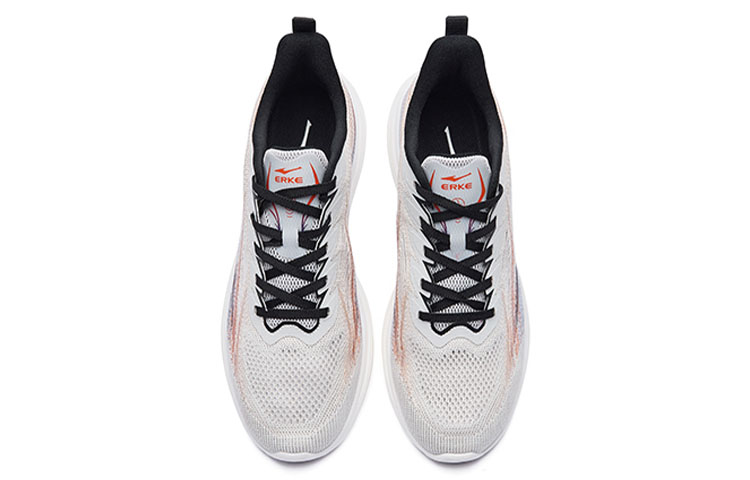 Lookbook ERKE XTEP フラッシュ 快適 通気性 ローカット ランニング グレー/パープル 51122103297-105