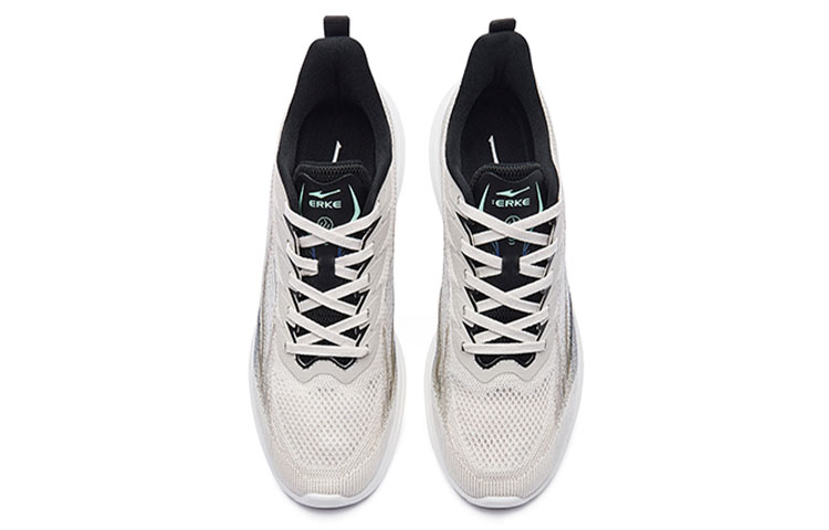 Lookbook 鸿星尔克 閃電 舒適 透氣 低幫 跑步鞋 男款 灰藍