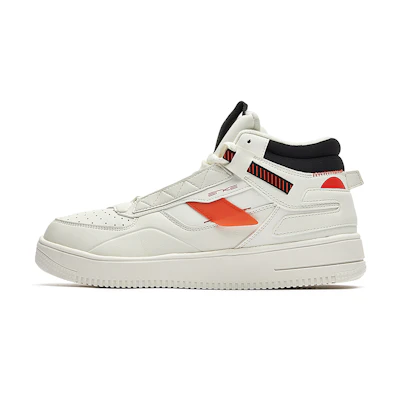 ERKE Xtep High-Top Skate Shoes 'Black and White'