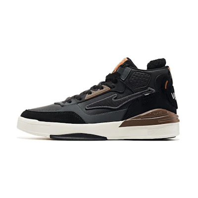 ERKE XTEP High-Top Skate Shoes 'Black Brown'