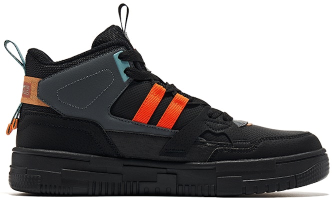 鸿星尔克特步高帮滑板鞋‘黑橙红’ 51122401207-003 Order 鸿星尔克特步高帮滑板鞋‘黑橙红’ 51122401207-003