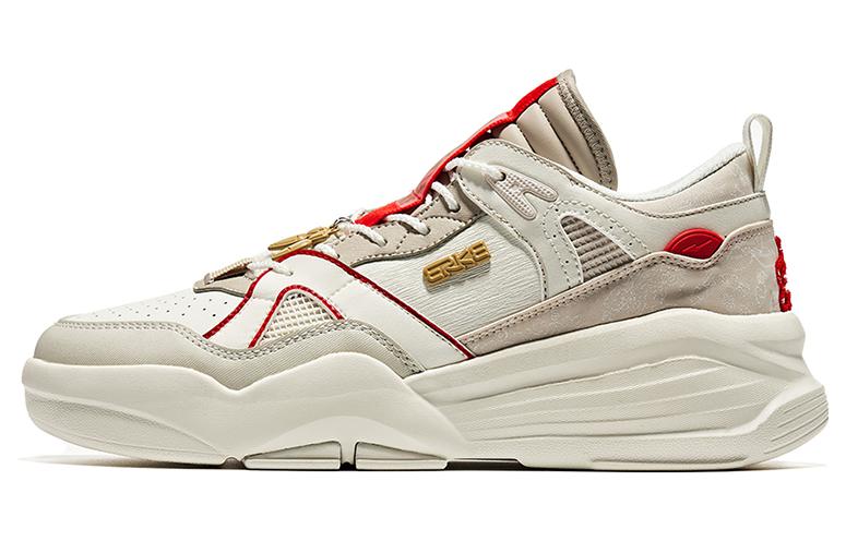 ERKE Xtep High-Top Skate Shoes 'Crystal White Iron Grey'