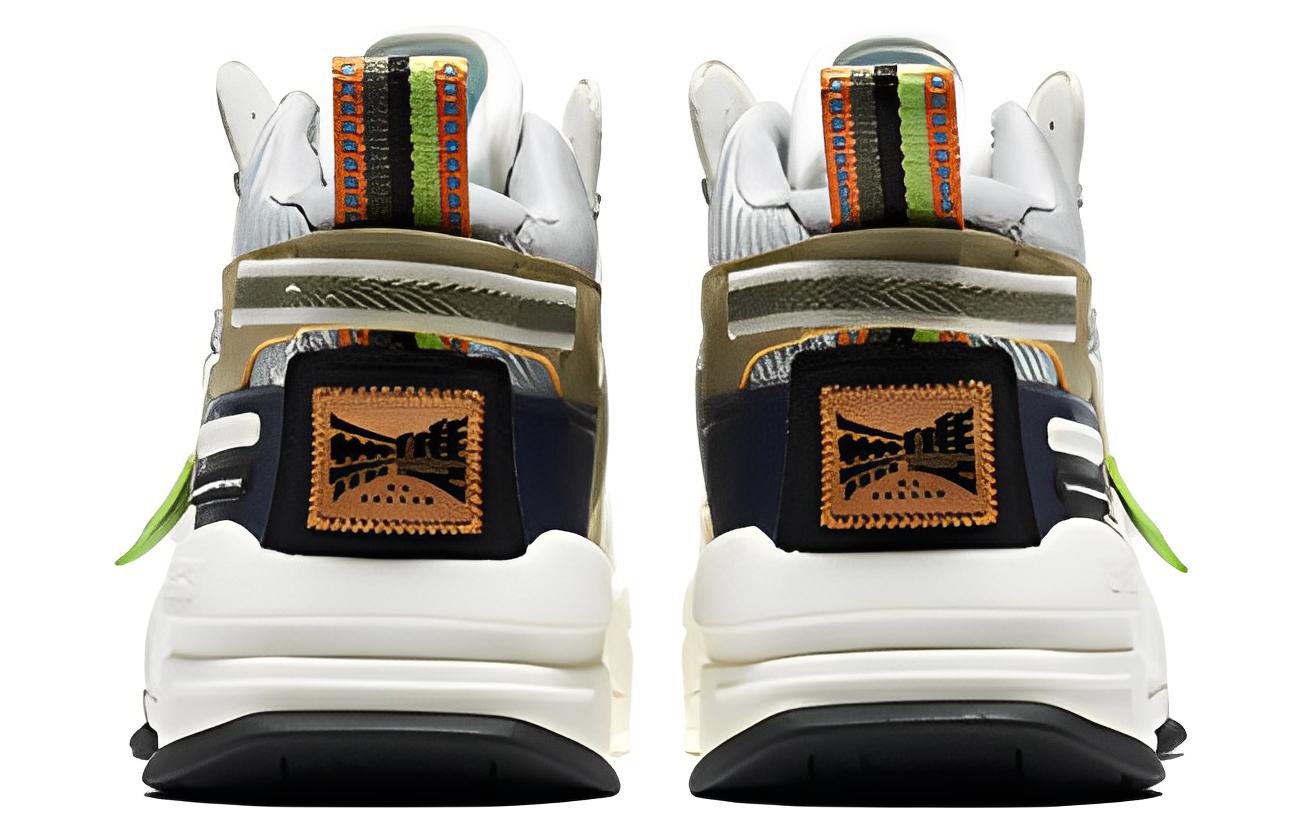 ERKE Xtep High-Top Skate Shoes 'White Grey' 圖 5