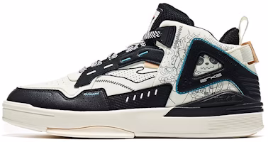 ERKE Xtep High-Top Skateboard Shoes 'Black White' 51123101116-004 ERKE Xtep High-Top Skateboard Shoes 'Black White' 51123101116-004