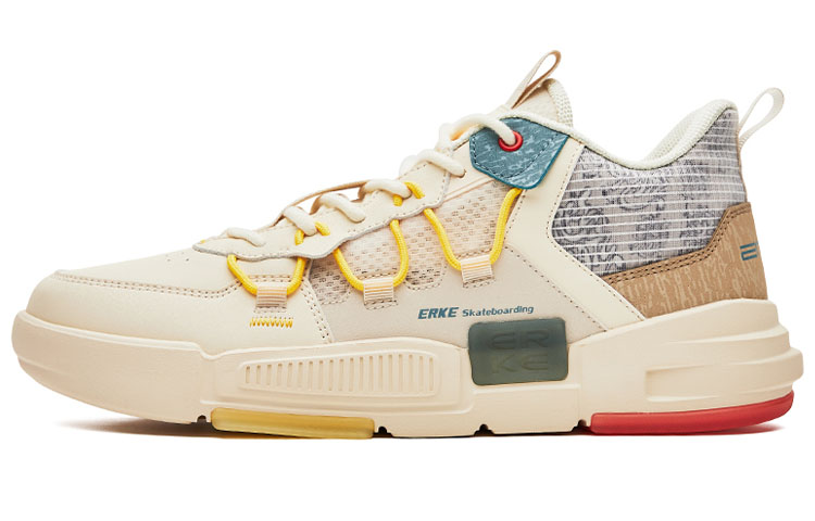 ERKE Xtep High-Top Skateboard Shoes 'Warm Linen' 51122201052-002