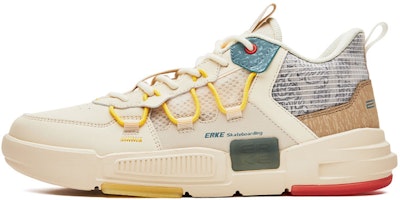 ERKE Xtep High-Top Skateboard Shoes 'Warm Linen' 51122201052-002 ERKE Xtep High-Top Skateboard Shoes 'Warm Linen' 51122201052-002