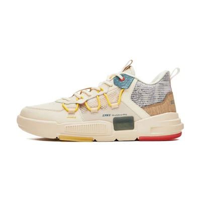 ERKE Xtep High-Top Skateboard Shoes 'Warm Linen'