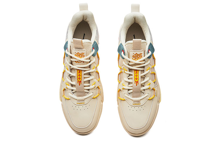 Lookbook 鸿星尔克 斯潘德高帮滑板鞋 '暖亚麻' 51122201052-002