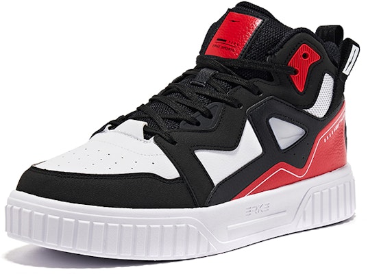 ERKE Xtep Kasut Skateboard Tinggi 'Hitam Merah' 11122101241-005 Lookbook ERKE Xtep Kasut Skateboard Tinggi 'Hitam Merah' 11122101241-005