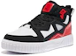 Lookbook ERKE Xtep Zapatillas Altas Skateboard 'Negro Rojo' 11122101241-005