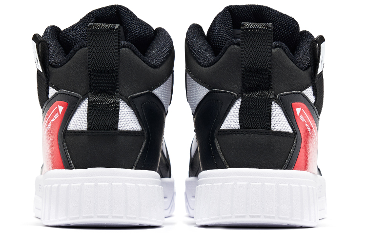 Shop ERKE Xtep Zapatillas Altas Skateboard 'Negro Rojo' 11122101241-005