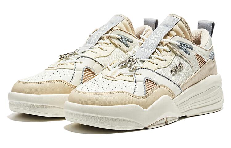 ERKE Xtep High Top Skate Shoes 'Micro Crystal White Warm Linen' 圖 3