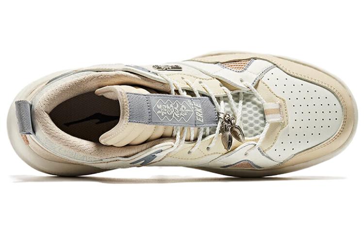 ERKE Xtep High Top Skate Shoes 'Micro Crystal White Warm Linen' 圖 4
