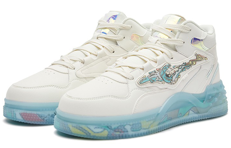 ERKE XTEP High White Blue 'Battery Panda' 圖 2