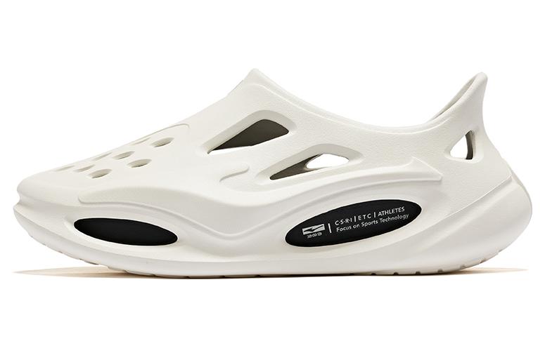 ERKE Xtep Kai Chen Sandals 'Black White Bounce'