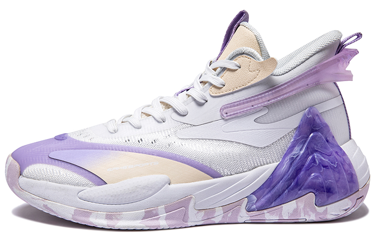 ERKE Xtep Low-Top Basketball Shoes 'White Cherry Blossom Purple' 11122304286-002