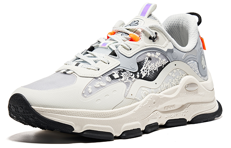 ERKE XTEP Low-Top Running Shoes 'White Grey' 圖 3