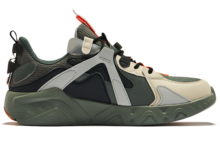 ERKE XTEP Low 'Grey Stone Green Fluorescent Orange' 圖 2