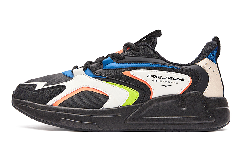 ERKE Xtep Low 'Rainbow Bottom Black'