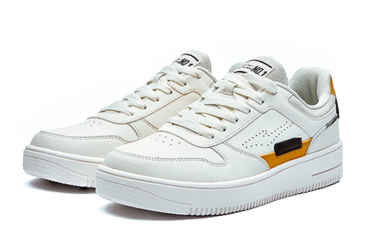 ERKE XTEP Low Top 'White Yellow' 圖 2