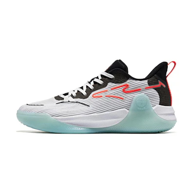ERKE XTEP Low Top Basketball 'White Black Green'