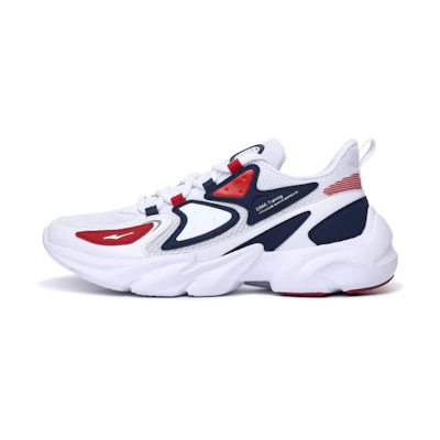 ERKE XTEP Mesh Running Low 'White Red'