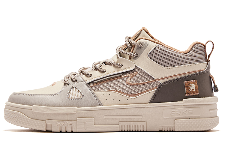 Buy ERKE Xtep Sepatu Mid-Top Skate 'Brown Grey' 51123301249-405