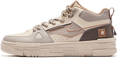 ERKE Xtep Mid-Top Skate 'Brown Grey' 51123301249-405 ERKE Xtep Mid-Top Skate 'Brown Grey' 51123301249-405