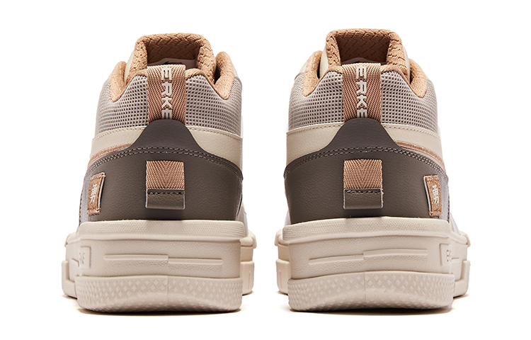 Shop ERKE Xtep Sepatu Mid-Top Skate 'Brown Grey' 51123301249-405