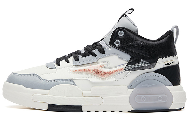 ERKE Xtep Mid-Top Skateboard Shoes 'Grey White' 51122301415-005