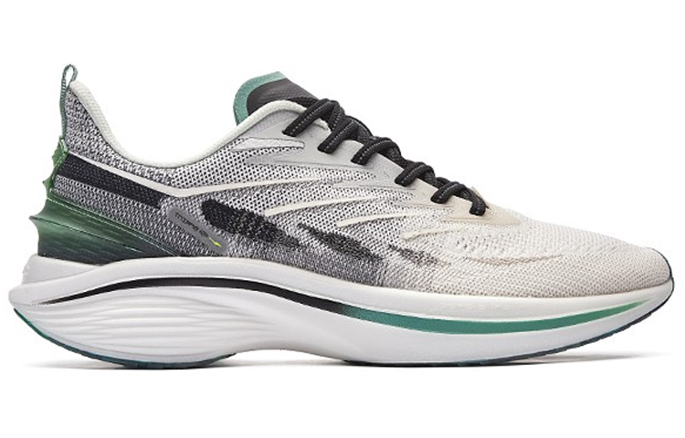 Order ERKE Xtep Qidian 3.0 Rendah 'Putih Kelabu Hijau' 11121403445-004