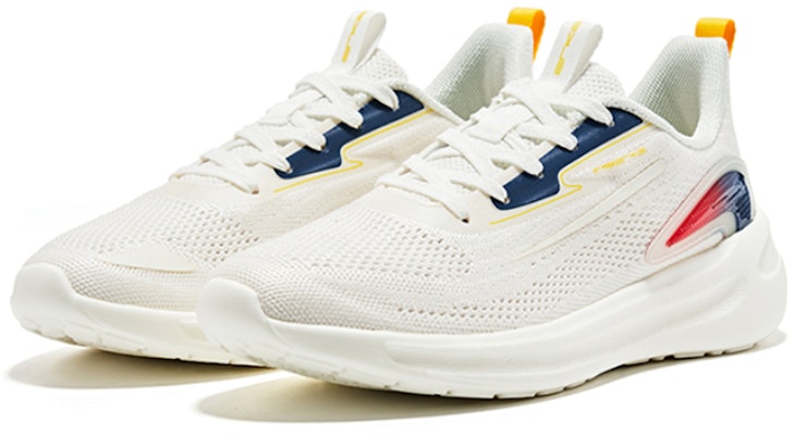 鴻星爾克 彈力 舒適緩衝 低筒 跑步鞋 男款 米白 Order 鴻星爾克 彈力 舒適緩衝 低筒 跑步鞋 男款 米白