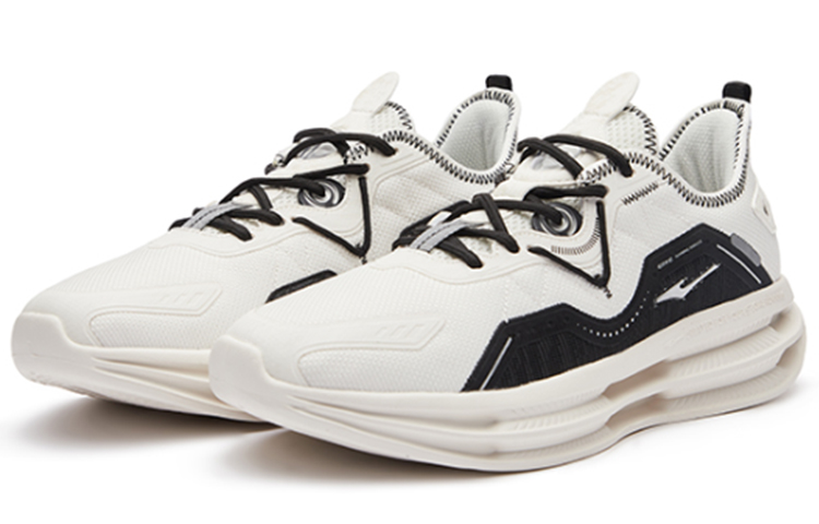 Order 鴻星爾克 輕便反彈 低筒 跑步鞋 男款 白黑