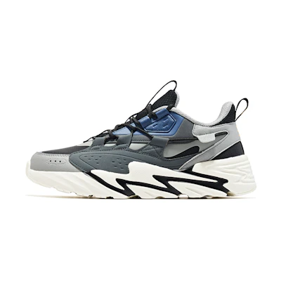 ERKE Xtep Running Low 'Black Grey Ink Blue'