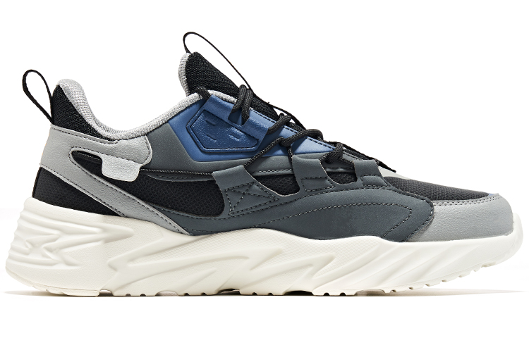 ERKE Xtep Running Low 'Black Grey Ink Blue' 圖 2