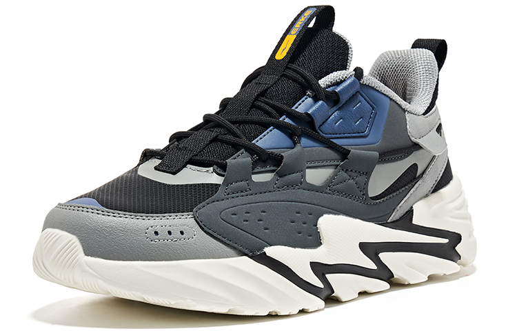 ERKE Xtep Running Low 'Black Grey Ink Blue' 圖 3
