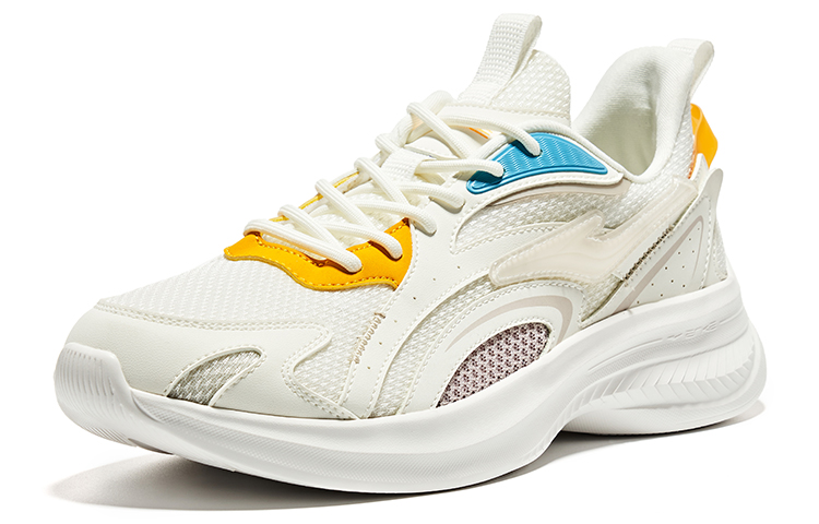 Lookbook ERKE XTEP Sepatu Lari Rendah 'Putih Jingga Kuning' 51123103188-003