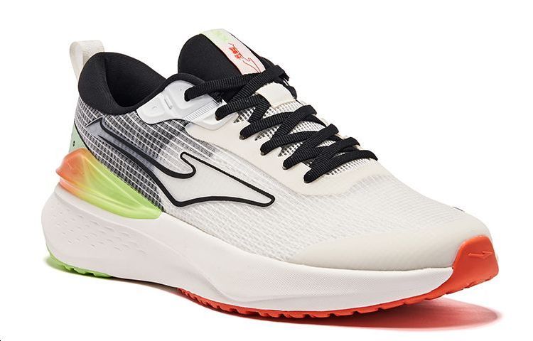 Shop 鸿星尔克 減震 耐磨 常規 低幫 跑步鞋 男款 白綠色