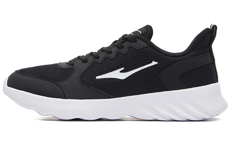 ERKE XTEP Shock-Absorbing Lightweight Low-Top Running Shoes 'Black White' 51122303422-003